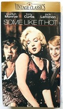 FACTORY SEALED "SOME LIKE IT HOT" MARILYN MONROE, TONY CURTIS, JACK LEMMON VHS