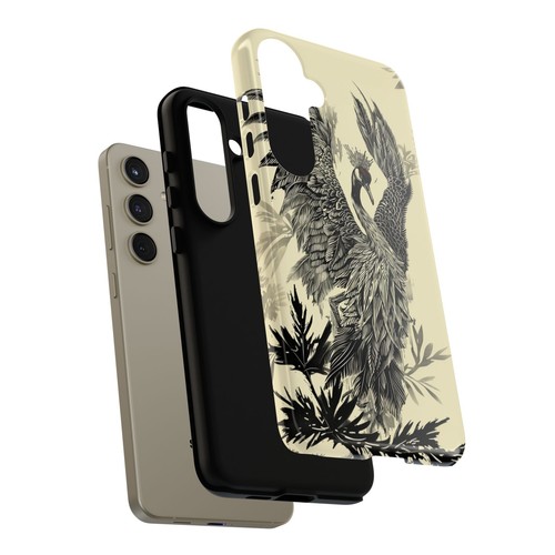 Red Crowned Crane Bird Phone Case for iPhone, Samsung Galaxy, Pixel - 第 108/175 張圖片