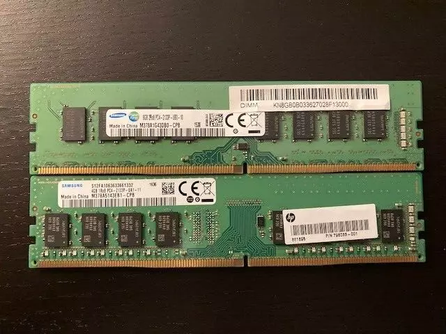 asentamiento tetraedro charla LOT of 2) Samsung 8GB/4GB 2xR8 PC4-2133P DDR4 M378A5143EB1/M378A1G43DB0 UDIMM | eBay asentamiento tetraedro charla LOT of 2) Samsung 8GB/4GB 2xR8 PC4-2133P DDR4 M378A5143EB1/M378A1G43DB0 UDIMM | eBay