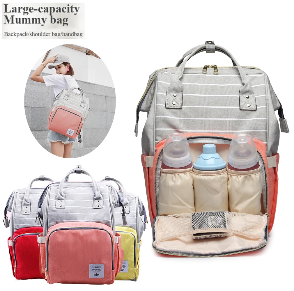 Pañalera para Bebe Mochilas Bolsa de Biberones para Maternidad ELEGANTES!