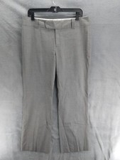 Banana Republic Martin Fit Dress Pants Women Sz 12 Gray Mid Rise Straight Leg