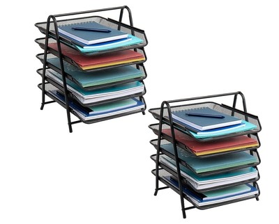 Mind Reader Network Collection, 5-Tier Paper Tray, File Storage, Desktop Organiz