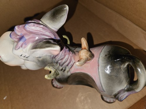 RARE VINTAGE DONKEY BURRO CONDIMENT SET OIL VINEGAR SALT PEPPER JAPAN perfect  - Picture 8 of 11