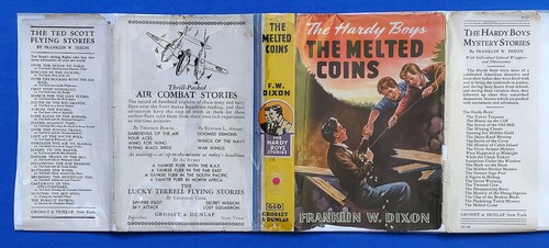 Hardy Boys The Melted Coins 1st Edition / TRUE! 1st PRINT 1944A-1 +ORIGINAL DJ - Picture 5 of 16