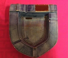 Vintage Ceramic Blue Jean Ashtray Handcrafted