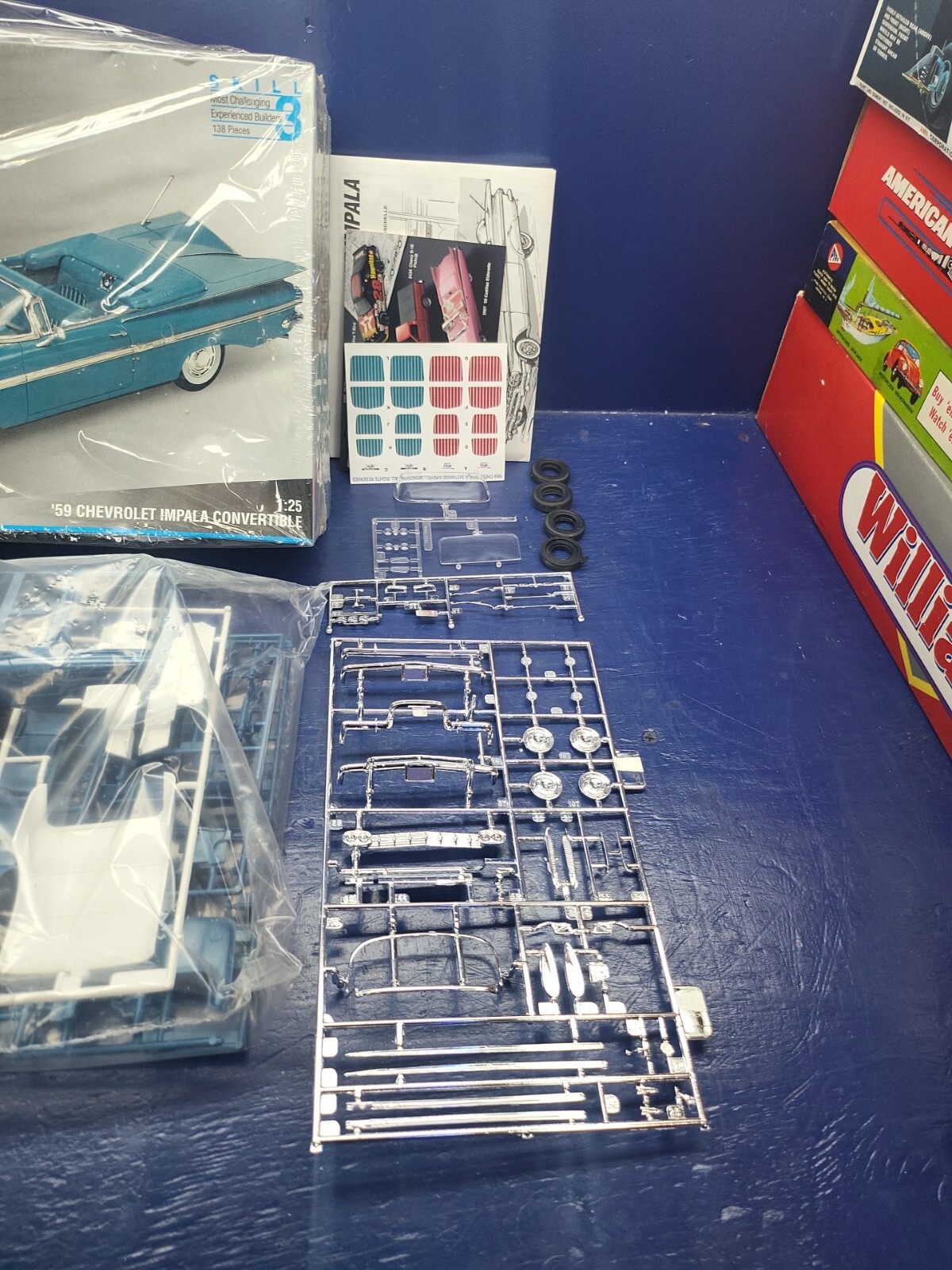 NEW MONOGRAM 1959 Chevrolet Impala Convertible Lowrider Ragtop 1/25 '59 ...
