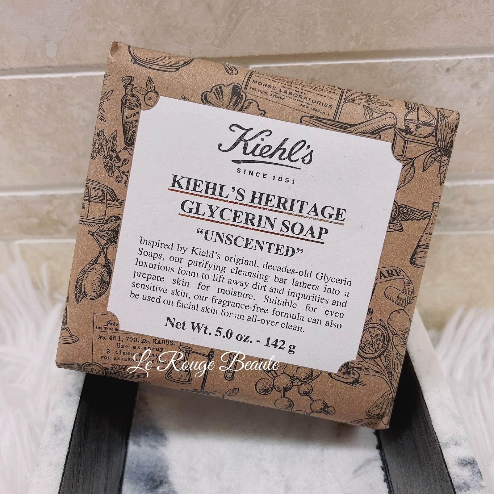 Kiehl’s Heritage Glycerin Soap Cleanser “Unscented” 5oz 142g For face