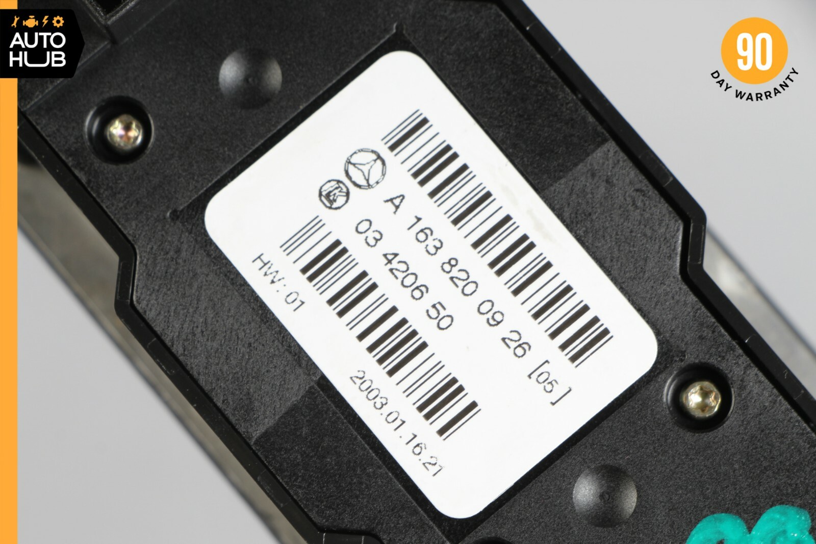 0205 Mercedes W163 ML500 ML320 Rear AC Heater Climate Control