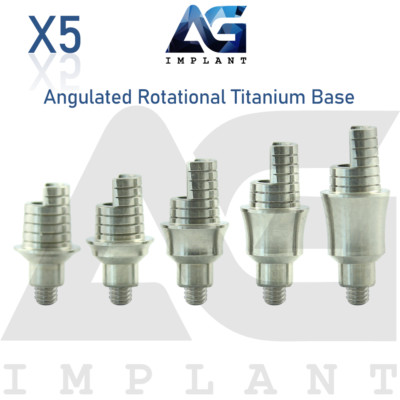 5 Angulated Titanium Base Anti Rotational Prosthetic System Int Hexagon ...