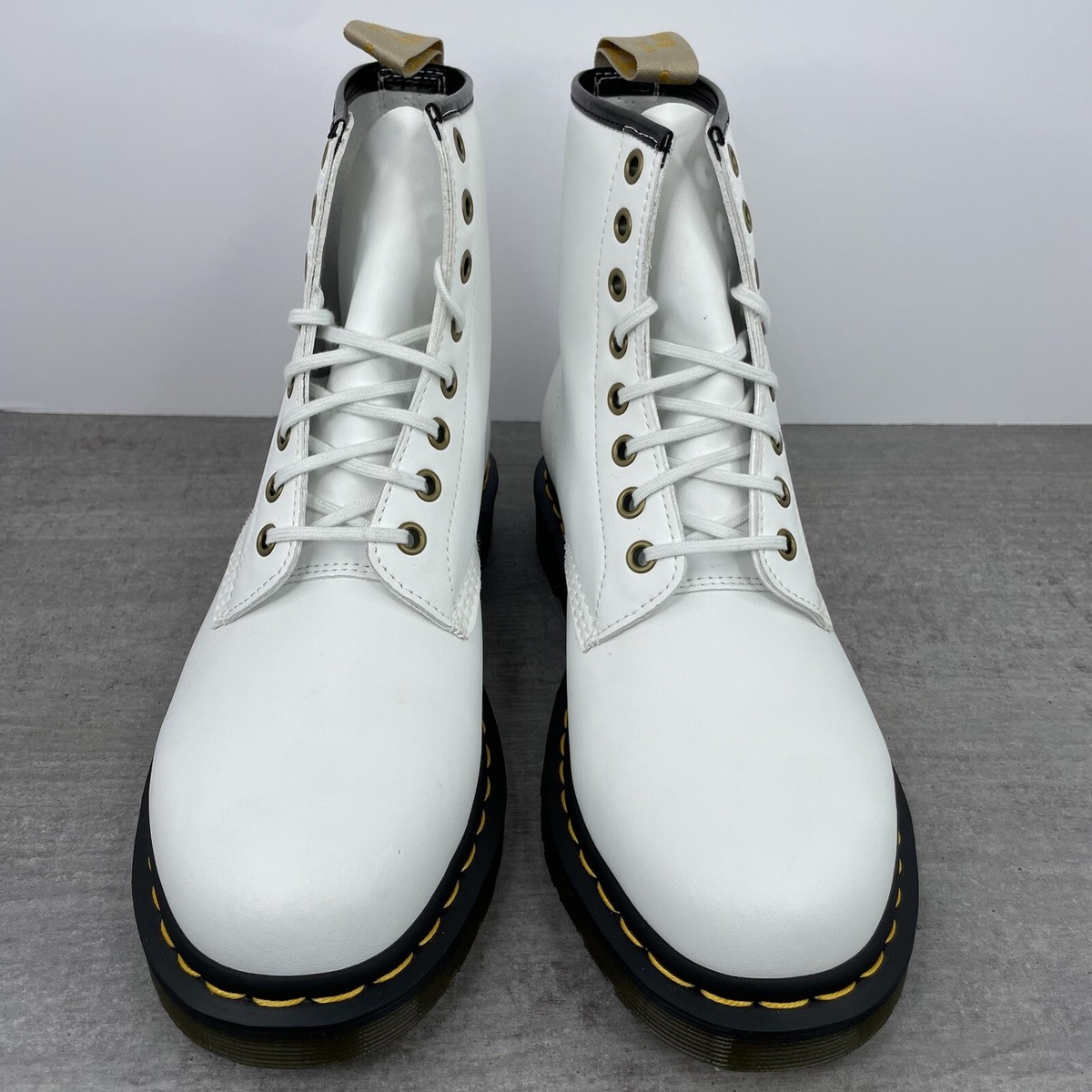 Dr. Doc Martens Vegan Leather 8-Eye Combat Boots -Smooth 
