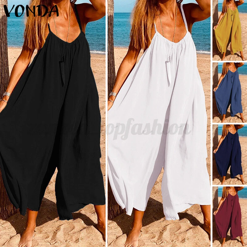 Womens Jumpsuits & Rompers Jumpsuit For Women Dot Black White Button Up  Self Belted Pockets Womens Casual Loose Romper From Missher, $38.98 |  DHgate.Com