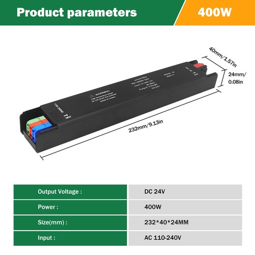 DC 12V 24V LED Driver Power Supply Transformer 60W 100W 200W 300W 400W LED Strip - Picture 34 of 34