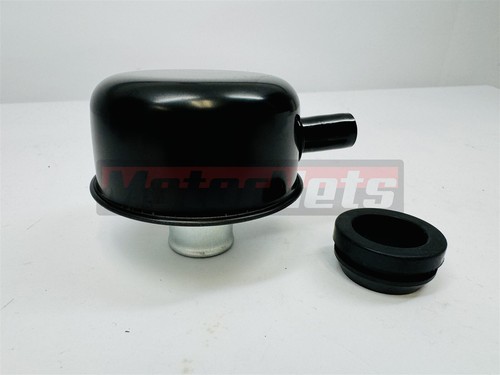 2x Black Valve Cover Push In Breathers w/ Vent Tube SBC BBC SBF 350 454 Hot Rod - Bild 4 von 4