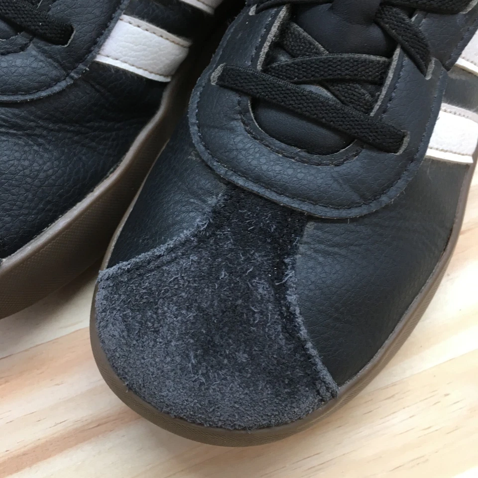 Adidas Zapatos Juveniles 2.5 Court Vl 3.0 Tenis Negros Informales Cómodos Punta Redonda Baja Foto 4 de 4