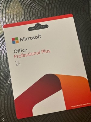 Microsoft Office Professional Plus 2021 Retail 1 PC Product Card Sealed 