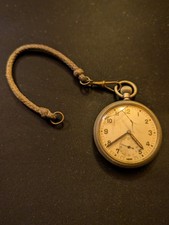 Vintage Swiss Made Military Style Pocket Watch GSTP Dial – For Repair / Spares