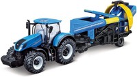 Modell Traktor New Holland T7.315 Hd Kultivator Farmland Bburago 31678
