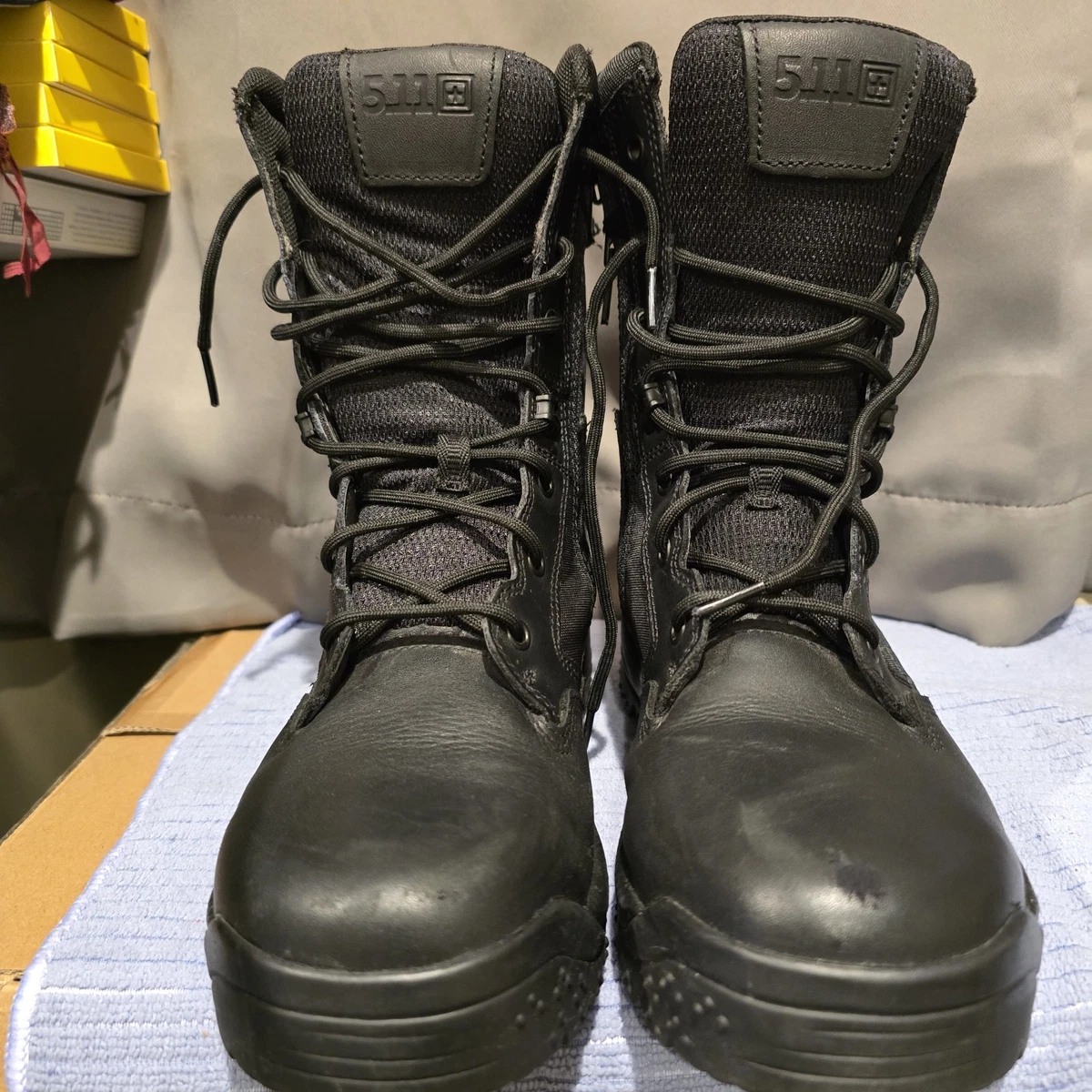5.11 Tactical Leather Upper Lightweight Solid Pattern Boots 