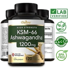 KSM-66 Ashwagandha Supplement | Reduces Stress, Supports Mood and Focus