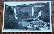 AK Reichsautobahn Brücke Mangfall Strecke München - Salzburg 