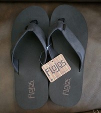 Flojos Men's Flip Flop Sandals Brown Size 12 NWT
