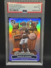 2025 Panini Donruss Downtown! Shedeur Sanders PSA 10 Rookie RC Gem Mint Browns.