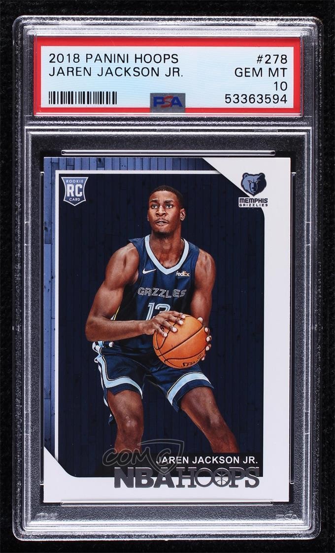 2018-19 Panini NBA Hoops Jaren Jackson Jr #278 PSA 10 GEM MT 0t1