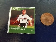 Lothar Matthäus Germany German Soccer 2001 Guine-Bissau Perforated Stamp