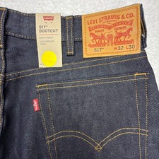 Levis 517 Bootcut Jeans Mens 32x30 Dark Wash Blue Denim NWT