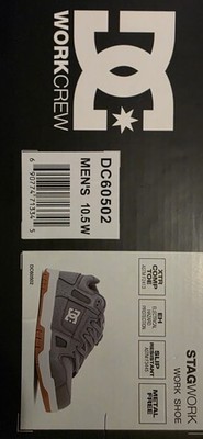 New DC Work Crew Skate Shoe Gray Men's 10.5