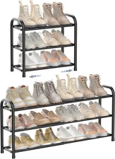 ENJOYBASICS Expandable Shoe Rack, 3 Tier Adjustable Organizer 3 