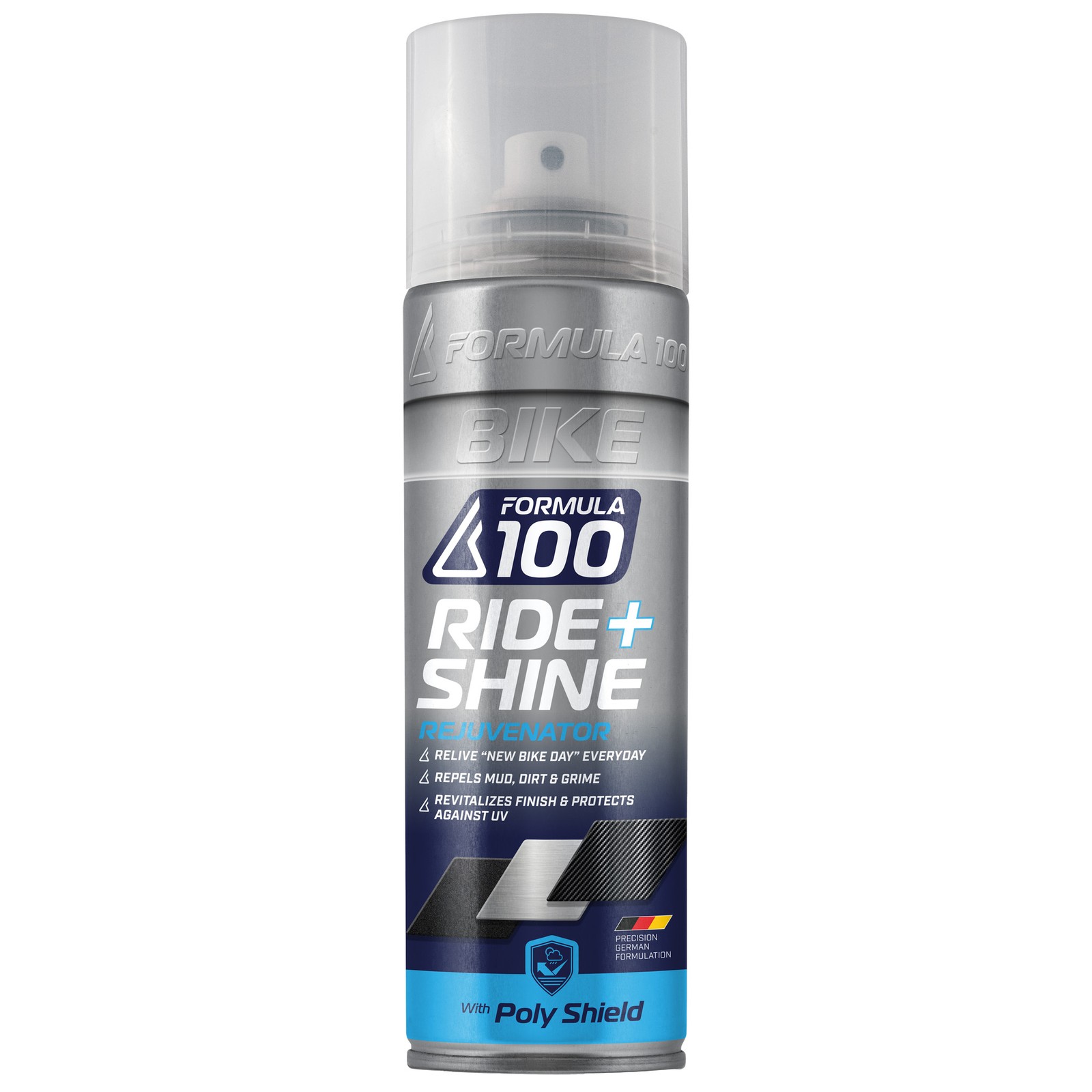 Formula 100 Ride+ Shine Bike Protectant Spray - UV-Resistant, Multi-Surface Care