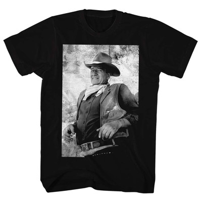 #ad John Wayne 3 Times Men#x27;s Black Shirt $18.04