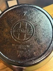 Vintage Griswold Slant Logo #7 "ERIE" 701 A 10 inch Cast Iron Pan