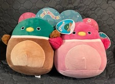 Squishmallow 8" Avery Mallard Duck  Della Pink Duck