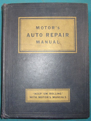 1935-UP MOTORS AUTO SERVICE SHOP REPAIR WORKSHOP MANUAL 3RD PRINTING