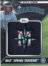 2021 Topps Series 1 Kyle Lewis Spring Training Cap Logo Patch /299
