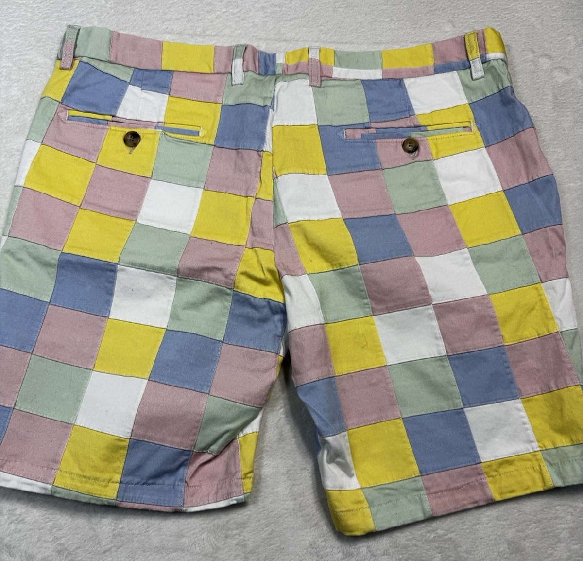Kiel James Patrick Whaley Preppy Patchwork Shorts… - image 8