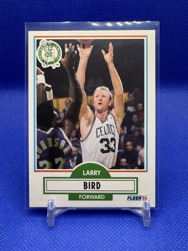 1990-91 Fleer #8 Larry Bird Boston Celtics HOF
