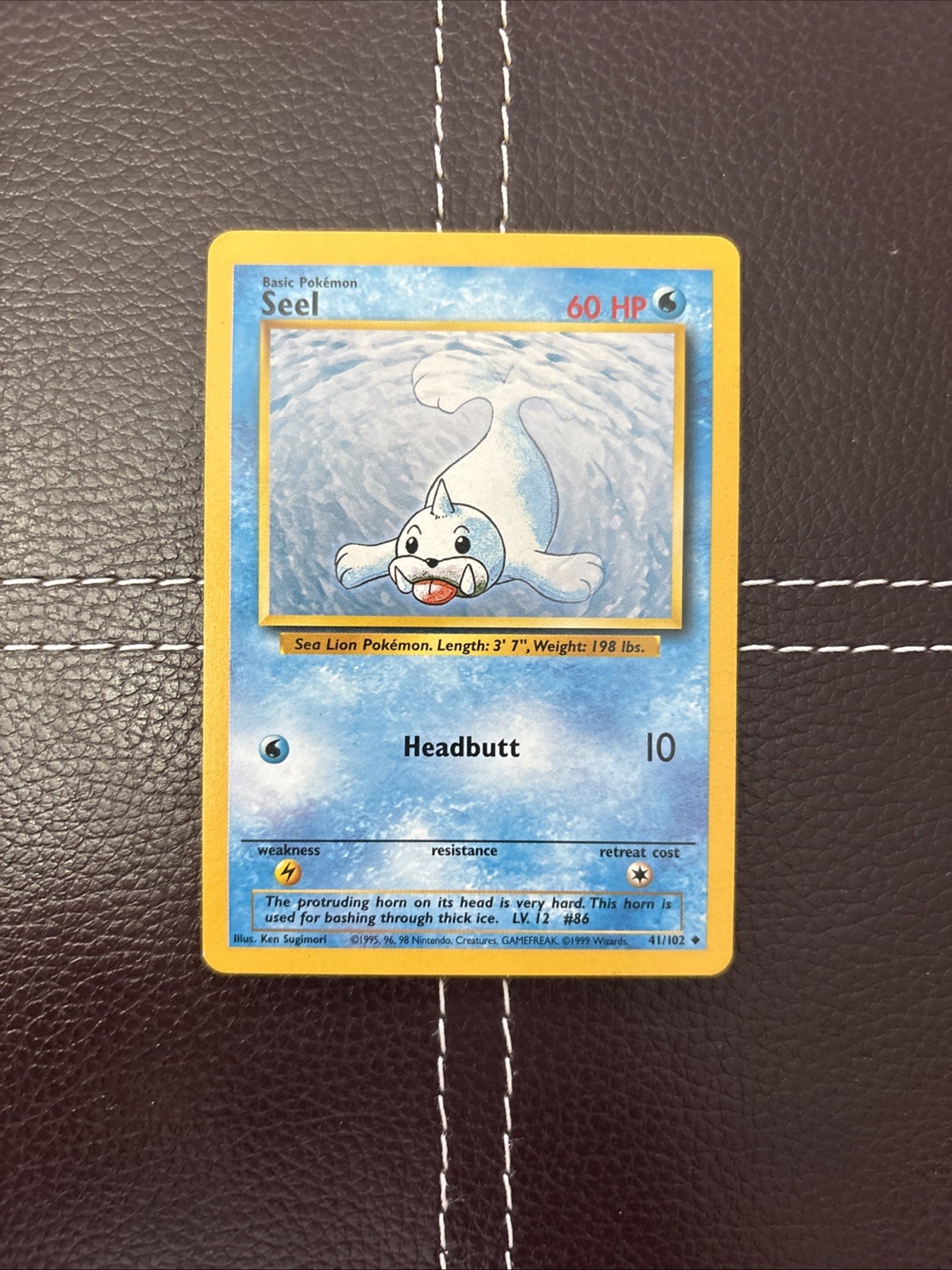 Pokemon TCG - Seel - 41/102 - Unlimited Base Set - NM Uncommon (1999)