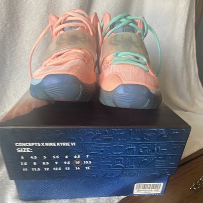 Nike Men's Concepts x Kyrie 6 Pink/Blue Mid Top Basketball Sneakers