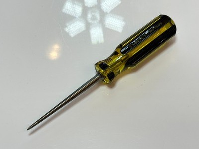Stanley Tools USA 7'' Long 100 PLUS 6B Scratch Awl Pick, Black/Gold Hard Handle