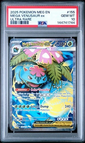 Pokémon Mega Evolution Mega Venusaur EX Ultra Rare Card 155/132 GEM MINT PSA 10