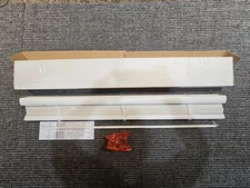 (QTY 3) White Cordless Light Filtering Mini Blinds 30" W  x 64" H, 1006 808 439