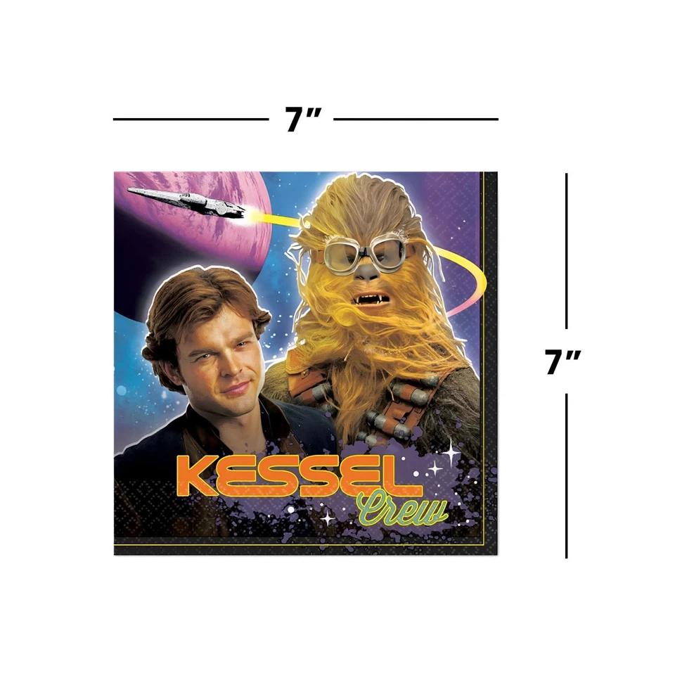 Servilletas de almuerzo Star Wars Han Solo 6,5", paquete de 16 Foto 4 de 4