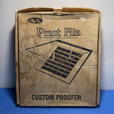   Print File Custom Proofer Photo Plastic Film Proofing Box 10.5x12 Damaged