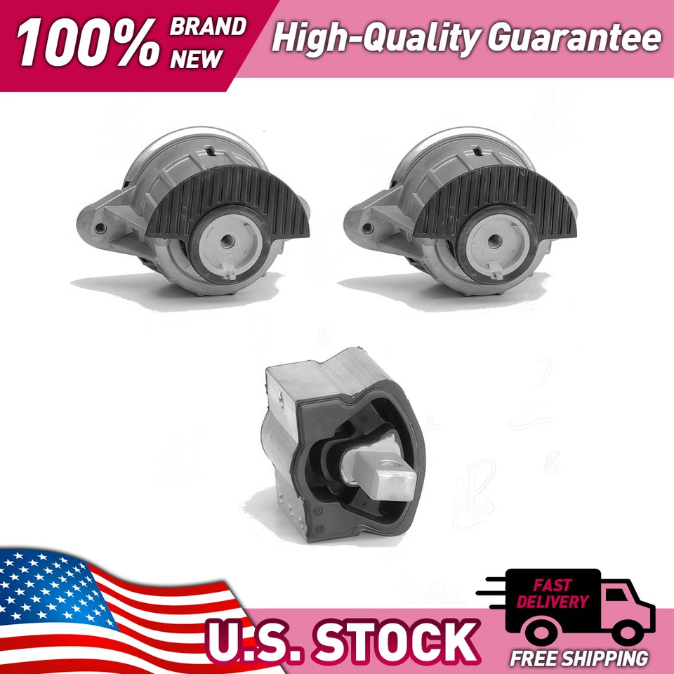 Engine Motor Mount Kit for Mercedes-Benz C300 2008 2009 2010 2011 3.0L V6 - Image 2 of 3