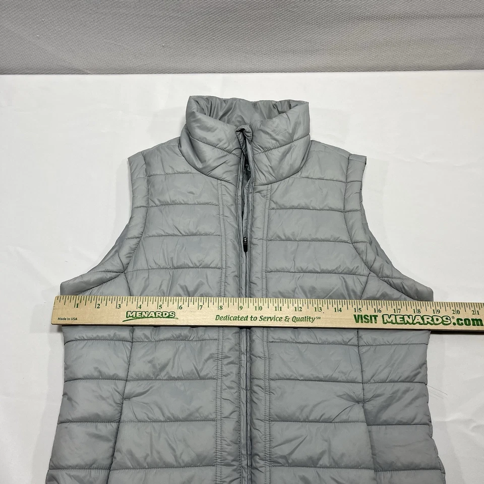 Straight Down Puffer Vest Women's Gray Size Small Sleeveless Golf Outdoors Hike - Image 4 of 4