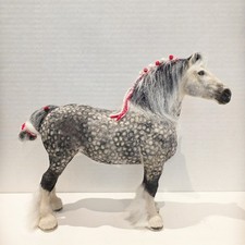 Breyer CUSTOM Flocked Vintage Clydesdale Mare