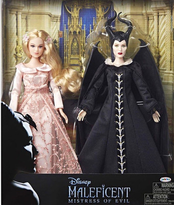 NIB Disney Maleficent Mistress of Evil Maleficent & Aurora Doll Set 2019